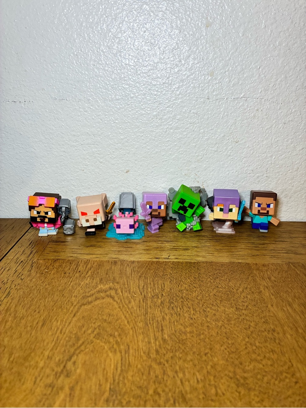 Minecraft series 3 Mini Figure Set Colorful Assorted Kids Toys (Various Colors)
